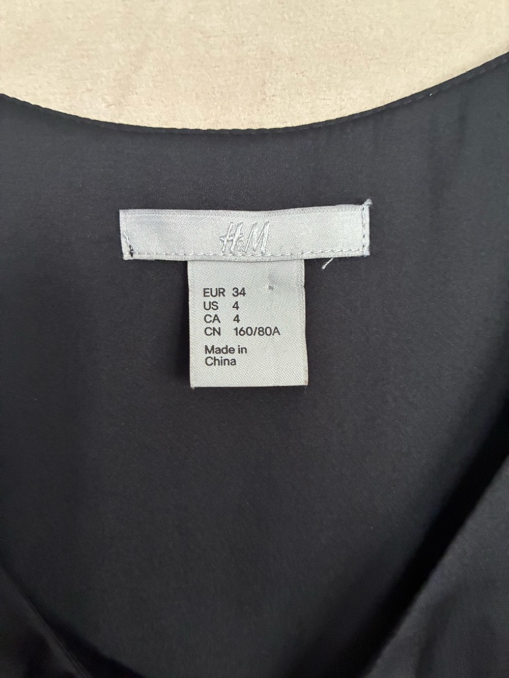 H&M Black Sleeveless Draped Midi Dress with Beaded Accent - Picture 4 of 7